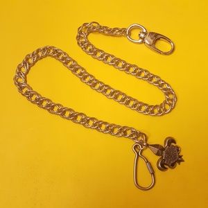 Silver Wallet Chain with Harley-Davidson charm